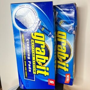 Grab-it Mopping System Cleaning Pads 12 Count Total 2 Boxes of 6 SC Johnson NEW
